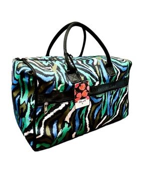 DVF for Target Disco Zebra Green Weekender Bag NWT